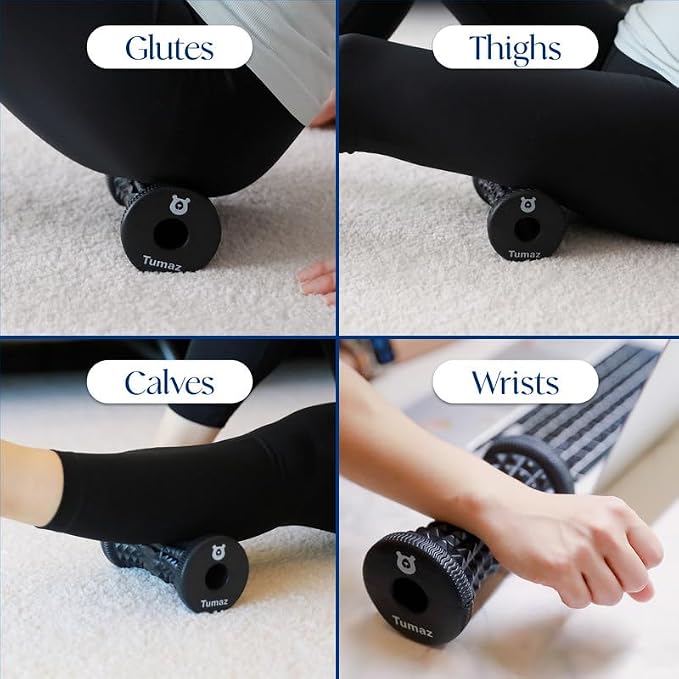 Tumaz Foot Roller for Plantar Fasciitis Relief,Foot Massage Roller for Alleviate Planter Facetious Pain,Arch Pain,Trigger Points & Deep Tissue, Portable - Reflexology Tool,Pink