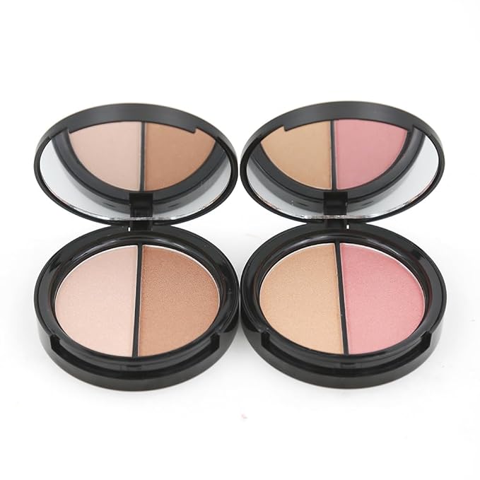 2 Color Highlighter Metallic Shimmer Powder (01)