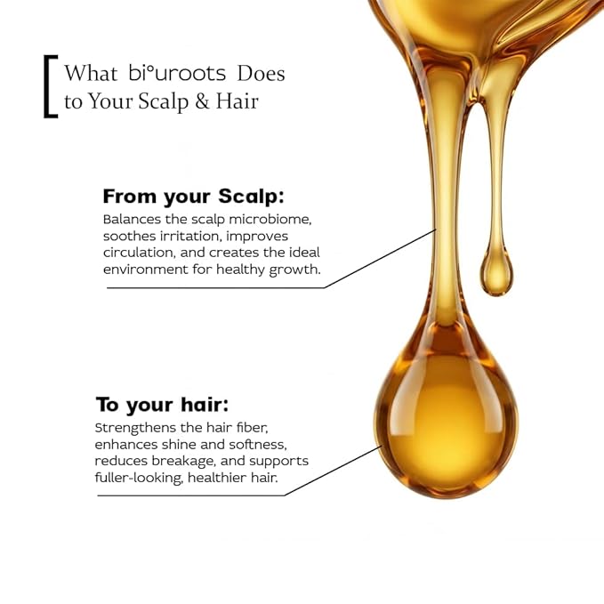 Scalp & Hair Renewal Oil with Scalp Applicator, Bi-Phasic Hair Growth Oil for Stronger, Healthier Hair, Natural Plant Hair Oil Formula with Rosemary, Onion, Argan, Jojoba & Castor