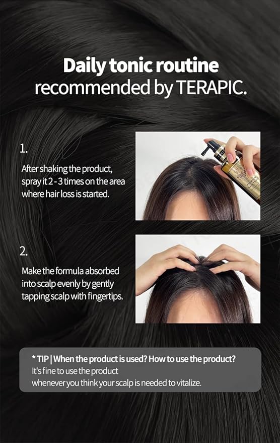 Premium Hair Tonic Synergy Double Up - Hair Thickening Scalp Serum for Anti-Hair Loss, Root Strengthening & Instant Cooling Care for Thinning Hair, 5.41 fl. oz
