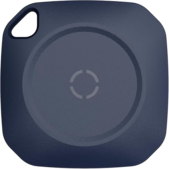 Tracker Tags- 1 Pack, Bluetooth Trackers Works with Apple Find My APP (iOS Only), 92 dB Sound, Replaceable Battery, Smart Tracking Tag Keys Finder and Item Locator for Keys, Bags, Luggage, Wallet, etc | IP67 Waterproof, Loud Beep, Replaceable Battery, ...