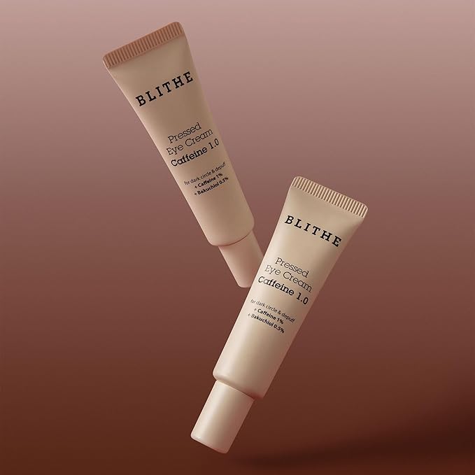 BLITHE Caffeine Eye Cream for Morning Puffiness & Dark Circles, Plant-Based Retinol, Bakuchiol, Niacinamide, Sodium Ascorbyl Phosphate 0.67 Fl Oz