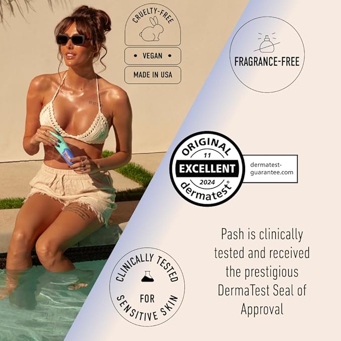 Pash Skin Barrier Rescue & Repair Daily Moisturizer, Fragrance-Free, Face & Body Lotion, Sensitive Skin, with Aloe Vera, Golden Seaweed & Caviar Lime Extract | Instantly Soothes Dry and Irritated Skin