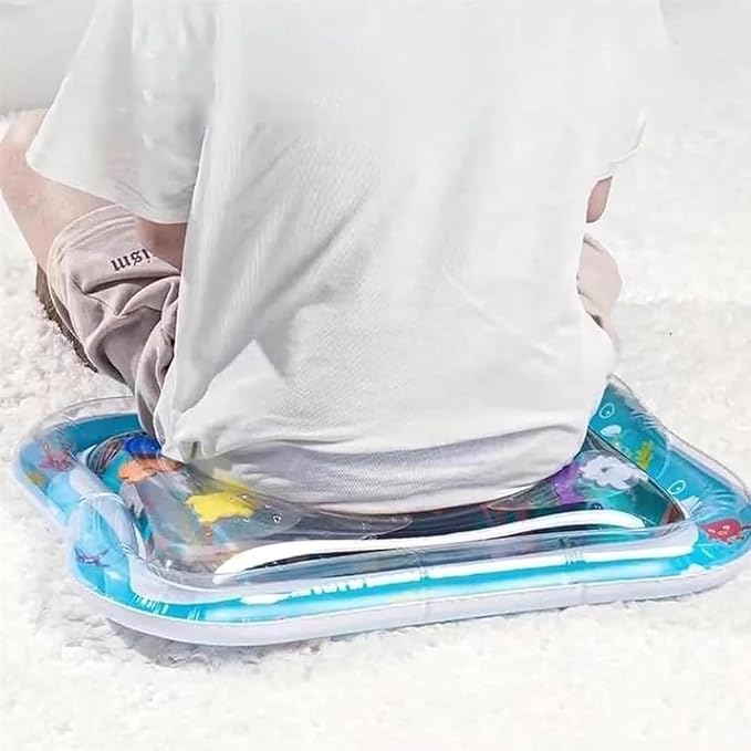 2 Pieces Upgraded Thickened Cat Water Mat,Interactive Cat Toy for Indoor Cats to Exercise, Hunting,Swatting, Anti-Scratch Leak Proof Foldable Water Sensory Play Mat with Fish for Pet Play