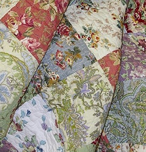 Greenland Home Blooming Prairie Quilted Patchwork Throw