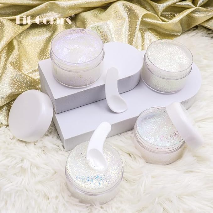 Holographic Body Glitter Gel for Body Face Hair Lip Makeup, Sparkling Glitter Long-Lasting Waterproof Liquid Sequins for Women Girls Perfect for Music Festival Halloween Concerts Art Party(03)