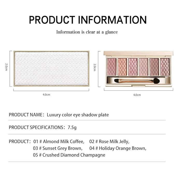Rose Mauve Neutral Nude Eyeshadow Palette–6 Matte&Shimmer Shades, High Pigment Long-Lasting Blendable Eye Shadow Kit for Natural Everyday Makeup, Soft Glam Looks, Mature&Hooded Eyes, Paleta de Sombras