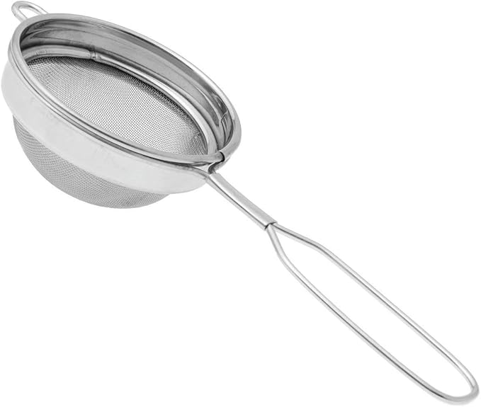Plastic Tea and Coffee Strainers, Multicolour (Set of 4) Colour May Vary (Steel Tea Strainer)