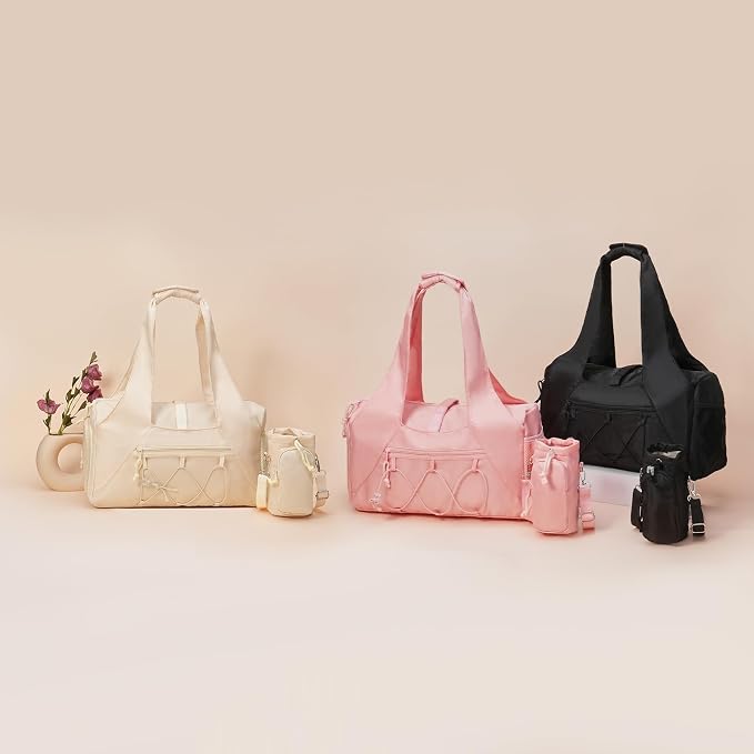 Handbag for Women Yoga Bag Large Capacity Yoga Pad Buckle with Shoe Compartment Water Bottle Sports Gym Bag Travel
