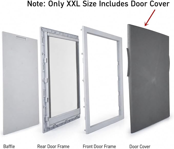 Window Smart Interior Cat Dog Sliding Small Pet Doggy Magnetic Door Insert Replacement Flap for Wall
