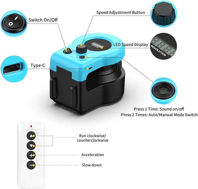Interactive Cat Toy for Indoor Cats with Remote-Sky Blue