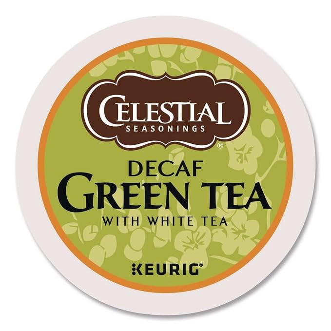 Celestial Seasonings 14737 Decaffeinated Green Tea K-Cups, 24/box