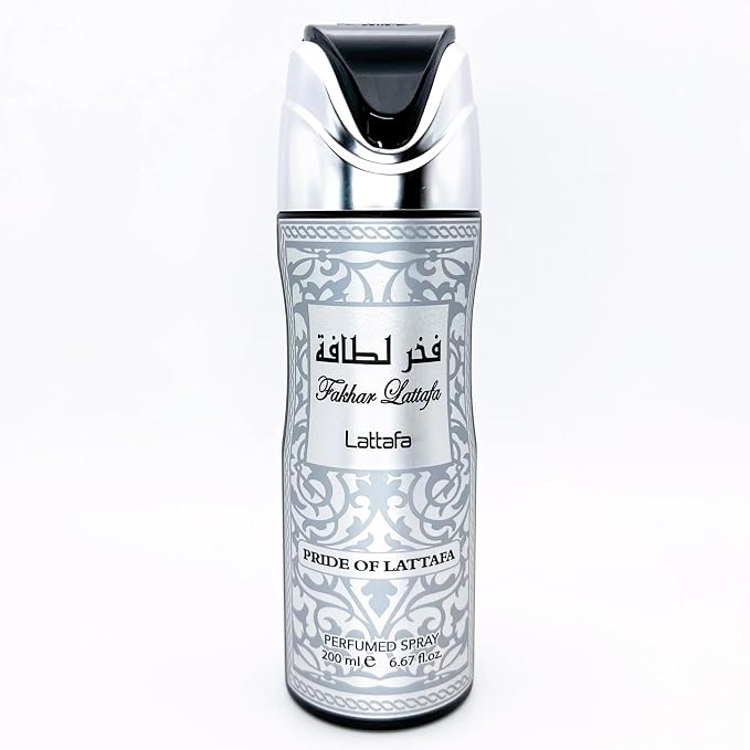Lattafa Fakhar for Men - Fresh, Marine, Woody, Earthy - Perfumed Deodorant Spray, 6.67 Ounce / 200 ml