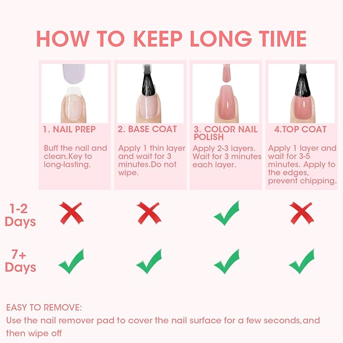 GELLEN Clear Nail Polish Base Coat Sheer Nude, Quick Air Dry Calcium-Formula Regular Nail Polish Strengthens Nails, Enhances Natural Look, Anti-Yellowing, TPO & Hema Free, Non-toxic