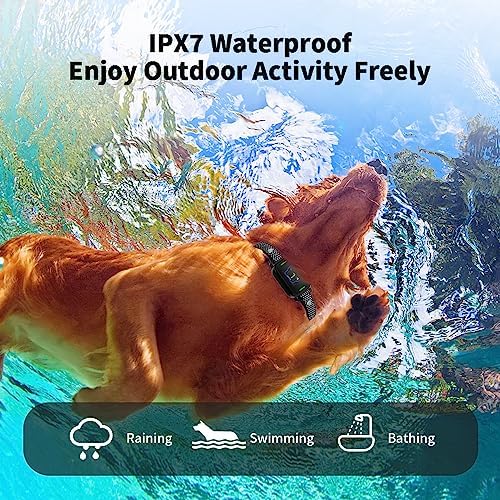 Dog Bark Collaļ¼Rechargeable Anti Barking Training Collar for Large Medium Small Dogsļ¼7 Sensitivity and 9 Intensity Levels Shock Modeļ¼Smart Bark Training Collar with Beep Vibration Shock