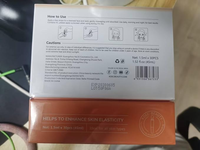 30% Vitamin C Serum with Hyaluronic Acid & Rose Stem Cells – Enhances Anti-Aging Face Serum for Wrinkles, Uneven Skin Tone, Dark Spots, Dull Skin,Korean Microneedling-Like Care 30 Ampoules