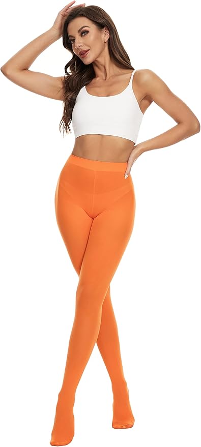 CozyWow Women's 80D Soft Opaque Tights, High Waist Solid Color Womens Tights with 30+ Colors