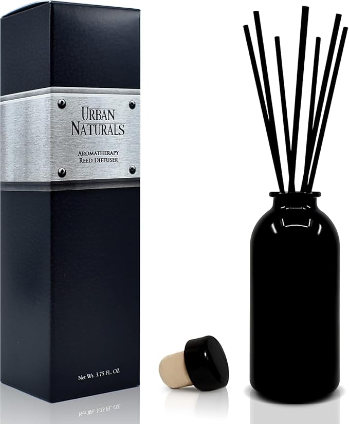 Urban Naturals Reed Diffuser Set, Savage One - Bathroom Shelf Décor | Bold. Masculine, Home Fragrances for Men, Made in the USA
