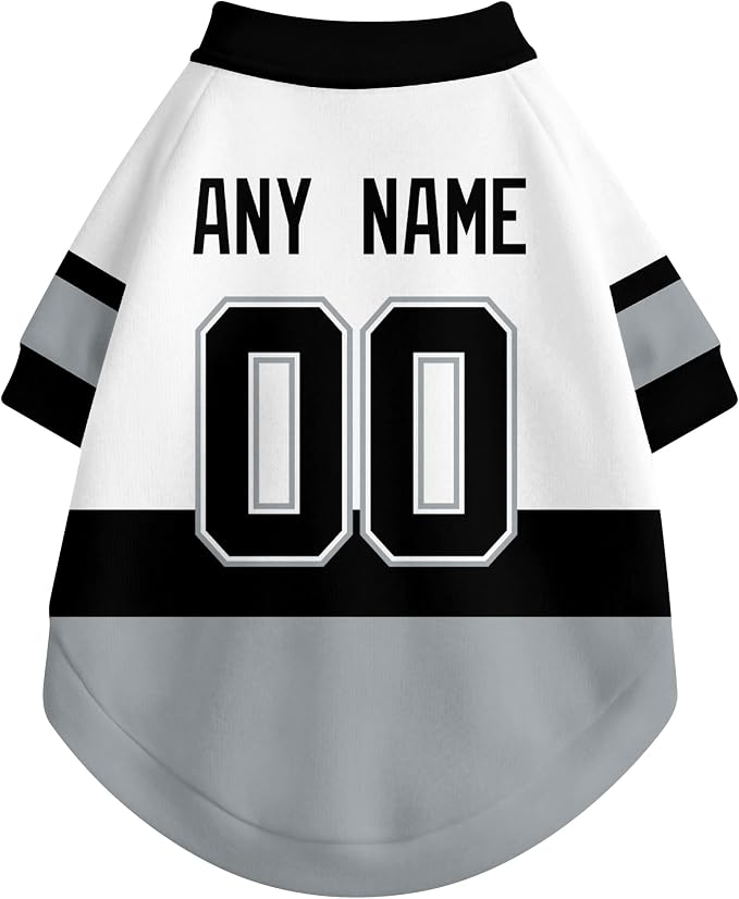 Los Angeles Dog Clothes Personalized Pet T Shirt for Dogs Gift | Custom Name Number Jersey Style Pet Shirt for Dog