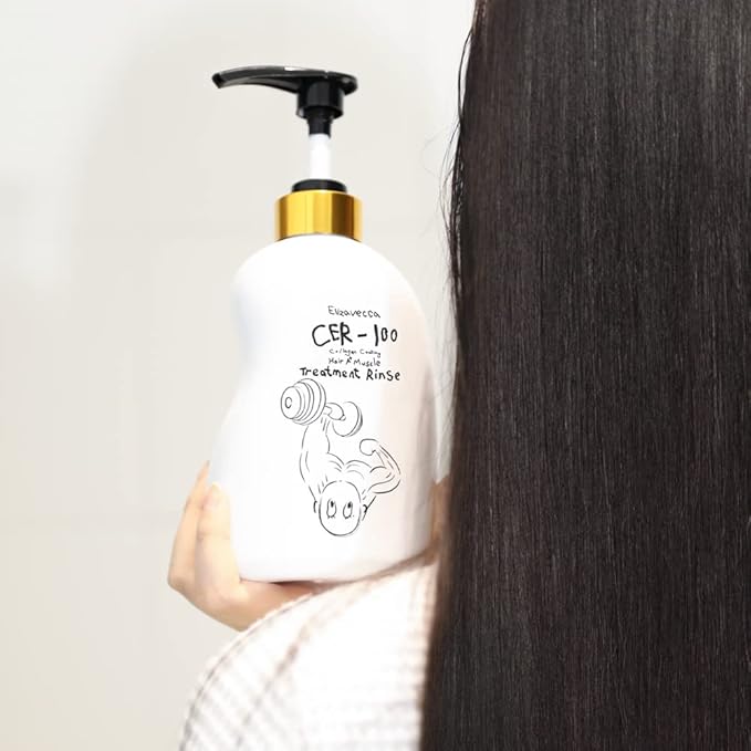Elizavecca Collagen Coating Hair Treatment Rinse 500ml - Moisturizing Conditioner for Dry Damaged Hair