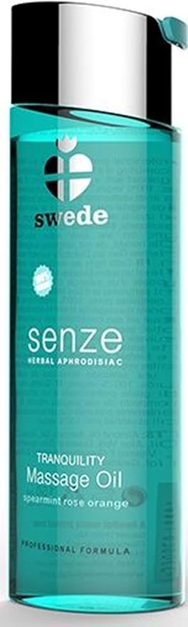 Swede Massage Oil, Herbal, Aphrodisiac, Erotic, Warming Body Oil, Foreplay, Sensual Massage Oil for Couples, Yoni, Relaxing, Full Body, Lotion Massage Oil, Flavor (Tranquility, 2.5 fl oz / 75ml)
