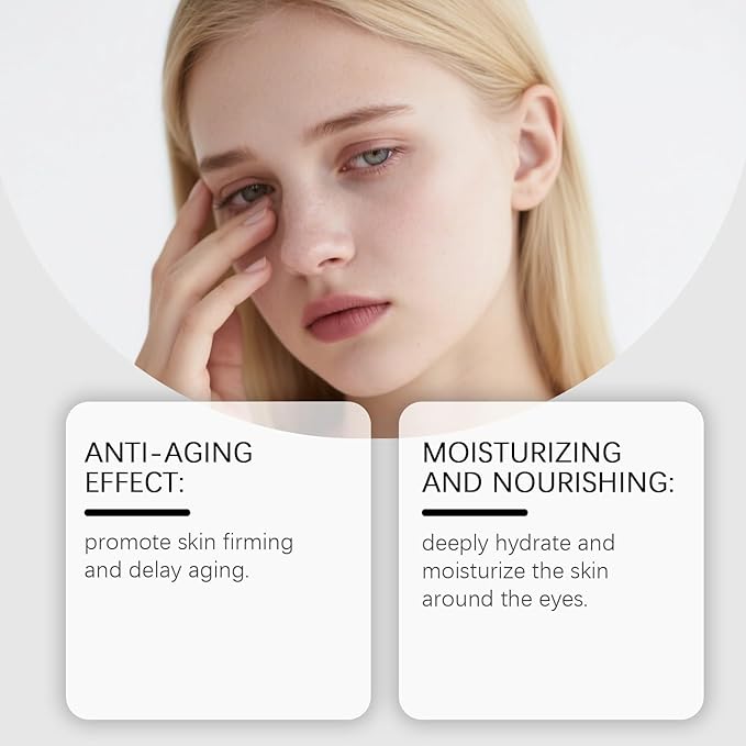 Instant Eye Temporary Tightener, Easy-Wear Formula, Reduces Fine Lines, Dark Circles, Crow's Feet and Puffiness, 20g/0.71oz with Application Brush