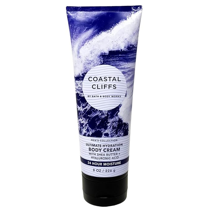 Bath & Body Works Ultimate Hydration Body Cream Gift Set For Women, 8 Fl Oz (8 Fl Oz Pack of 1, Coastal Cliffs)