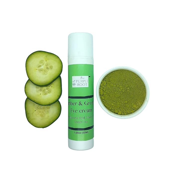 Tired Eyes Treatment - Naturally Diminish Wrinkles, Dark Circles, Puffiness - Hydrating Eye Cream w/Matcha Green tea Cucumber Extract 2oz