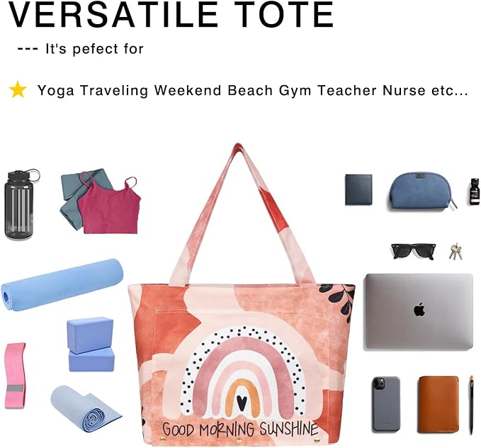 Yoga Mat Bag Yoga Bags and Carriers Fits All Your Stuff Yoga Tote Bag with Zipper Pocket Yoga Mat Carrier Pilates Bag Take in Out Mat Easily