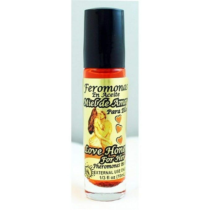 6 PIECES BRYBRADAN LOVE HONEY HER PHEROMONE OIL ROLL-ON BOTTLE 1/3 OZ 10ML