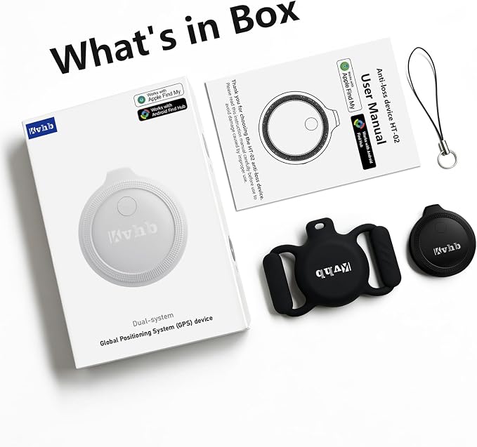 2026 Air Tracker Tags, Bluetooth Smart Tags Works with Apple Find My & Android Devices,100dB Loud Sound IP67 Key Finder Item Locator, GPS Tracking Device for Wallet Luggage Car Dog Pets-1Pack