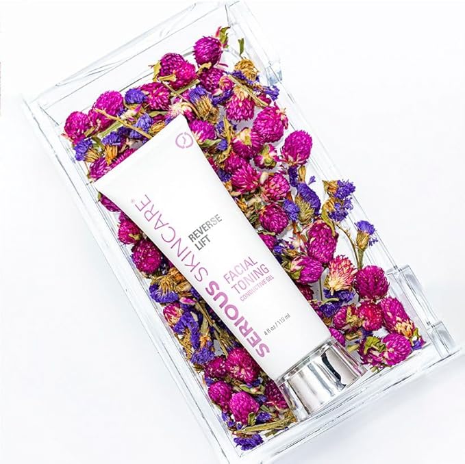 Collagen Based Conductive Activator Gel for Use with Face Microcurrent Toning, Body Contouring, RF Facial Machine - Hydrating Non-Sticky Formula - Easy Glide - Serious Skincare Reverse Lift 4 oz