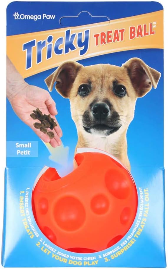 Omega Paw Authentic Tricky Treat Ball Small 2.5" Size