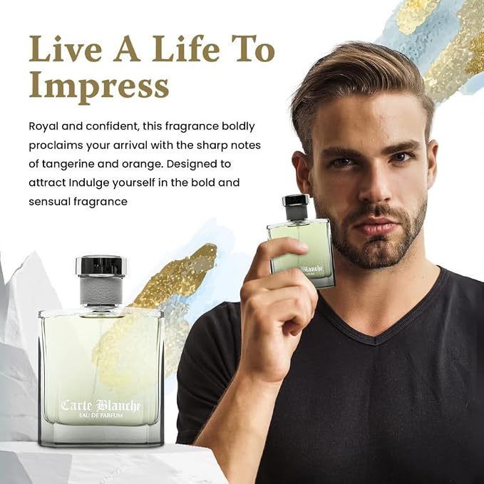 Sandora Fragrances Perfume for Men – INSPIRED by A WORLD RENOWNED MEN’S PERFUME – Tangerine, Orange, Cassia, Sandalwood – Fresh, Aquatic, Confident, Long-Lasting Eau De Parfum 100ml (Sandalwood)
