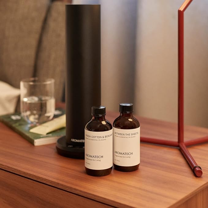 AromaTech Fresh Cotton and Bergamot Essential Oil Blend: Luxury Hotel Inspired Aromatherapy with Bergamot, Fresh Cotton & Sandalwood for Ultrasonic Diffusers & Nebulizers (120 mL)