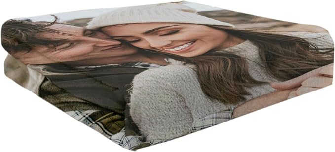 Funny DIY Custom Blanket with Picture Customized Boyfriend Girlfriend Couple Gifts Customized Photo Blanket Personalized I Love You Christmas Valentines Day Birthday Gifts for Men Women Wife Husband