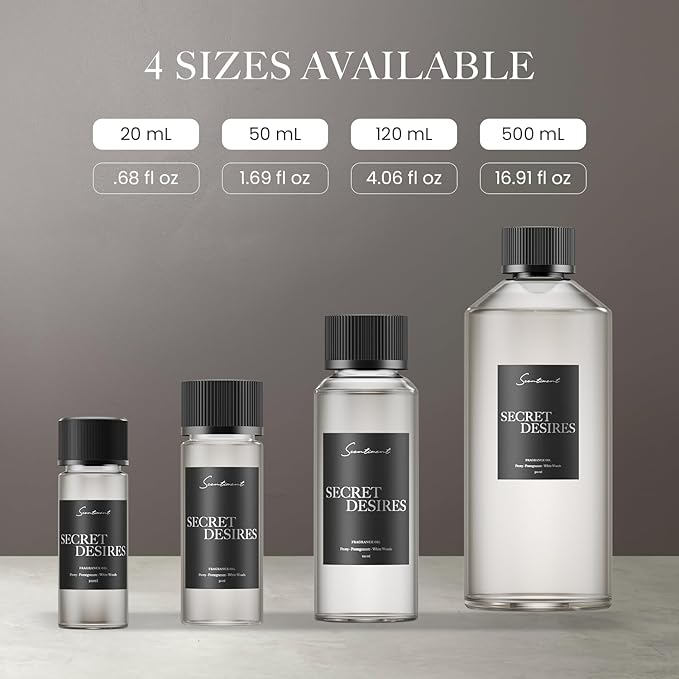 Scentiment Diffuser Oil - Secret Desires | Aromatherapy Fragrance | Inspired by 5-Star Hotels | Notes of Lemon Crème, Vanilla, Raspberry, Pomegranate & Peony (120 mL)