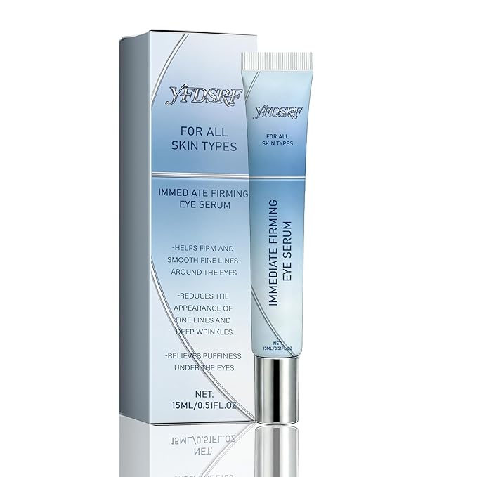 Rapid Reduction Eye Serum for Under-Eye Bags & Wrinkles - Visibly Minimizes Puffiness & Fine Lines, Anti-Aging Serum for Face with Temporary Lifting Effect, Full Size Formula (1)