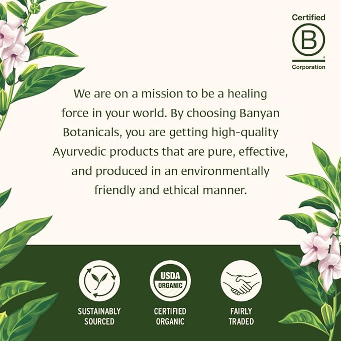 Banyan Botanicals Beauty Balm – Organic Face & Body Moisturizer with Shatavari & Ashwagandha – Rich Night Cream, Hand & Foot Balm for Dry Skin – Ghee & Coconut Oil Base – 4 oz – USDA Organic*
