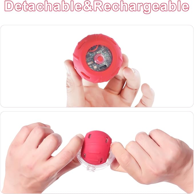 Interactive Cat Toy, Motion-Activated Ball in Enrichment Tunnel | USB-C Rechargeable Rolling Ball with Touch Reactivation, Fast/Slow Modes, And Prey-Like Movement for Indoor Cats and Kittens.
