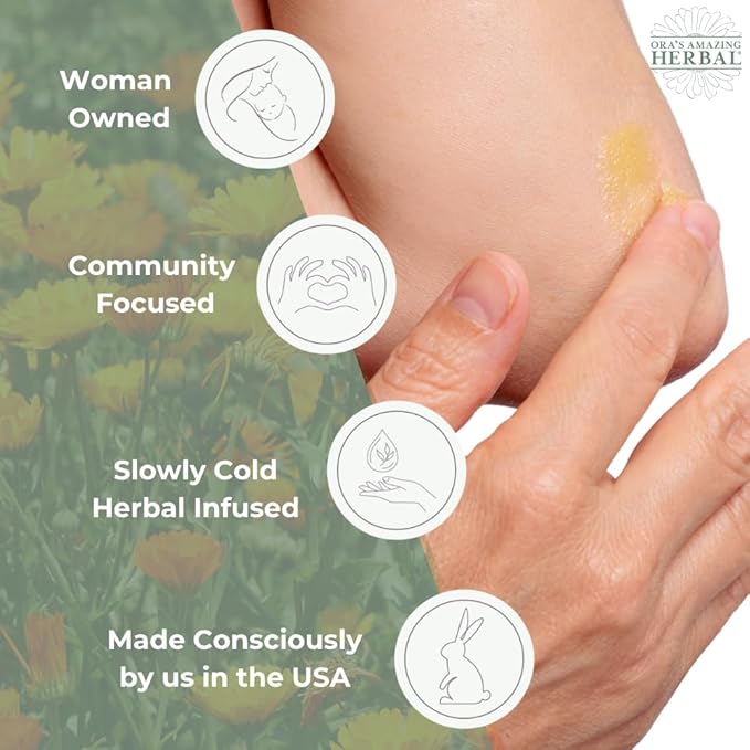 Ora's Amazing Herbal Natural Skin Care Gift Set, Intensive Moisturizers Intensive Dry Skin Care, All Purpose Herbal Salve 4 oz, Citrus Grove Ultra Healing Body Butter, 2 oz