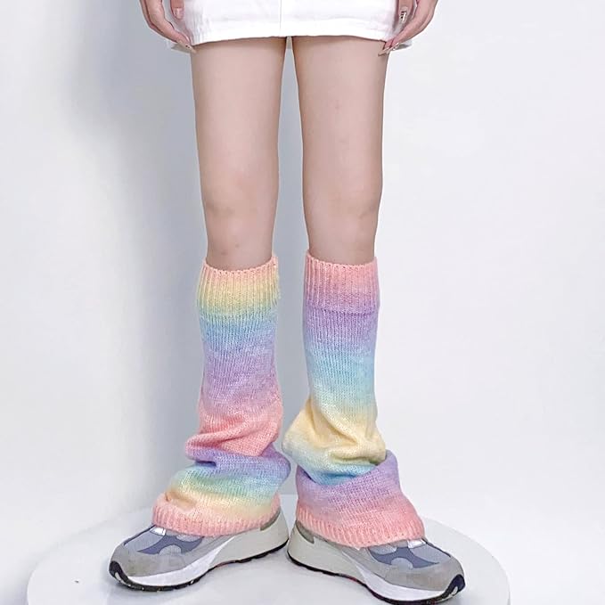 Sexybody Women's Leg Warmers Fashion Knit Warmers Long Socks Cute Y2K Kawaii Japanese Lolita Harajuku Accessories for Girls