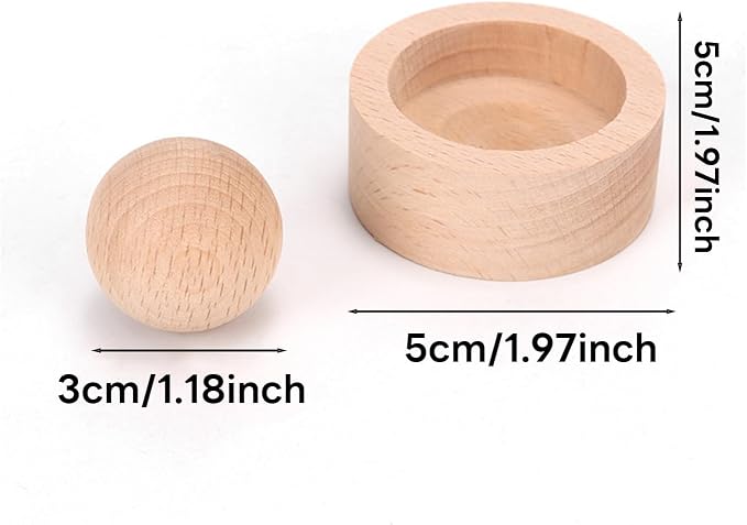 Wooden Essential Oil Diffuser - Round Ball Aromatherapy Diffuser, Walnut and Beech, for Office, Car, Yoga Hall (Walnut)