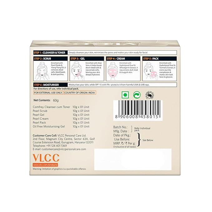 VLCC Natural Sciences Pearl Facial Kit | 60 Gram (2.11 Ounce)