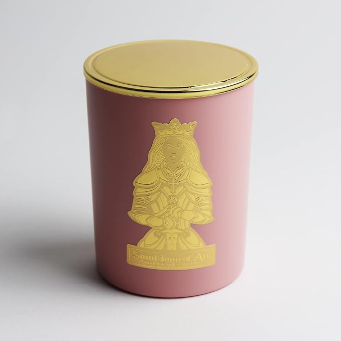 SAINT Joan of Arc Scented Candle with Prayer and Prayer Coin | Saint of Fearless Women - Soy Coconut Aromatherapy Candle with 80 Hour Burn Time, Special Edition