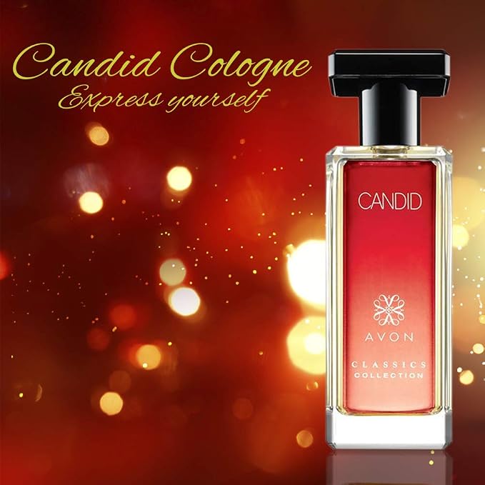 AVON Classics Candid Cologne for Men – 1.7 oz, Long-Lasting Amber Floral Perfume for Men with Bergamot & Patchouli – Mens cologne collection, Travel Size, Ideal Gift for Him