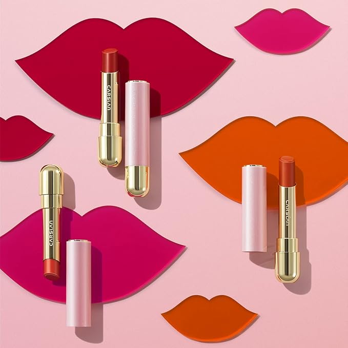CARSLAN Moisturizing Creamy Lipstick, Long-lasting High Pigmented Lip Color, Smooth, Hydrating, Vintage Red, 07