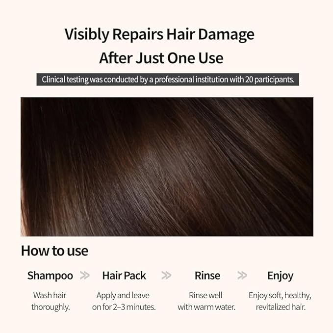 JHP(Clinical Certification) Green Leaf Argan Protein Treatment Hair Pack - Extracted, Ultra Damaged Hair Nutrition Care, Cuticle Gloss Improvement, 500ml K-Beauty