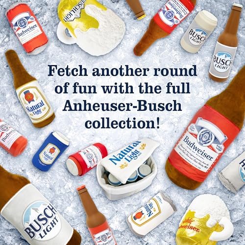 Natural Light, Plush Nesting Hide & Seek Dog Toy Bundle, Beer Can & Pretzel