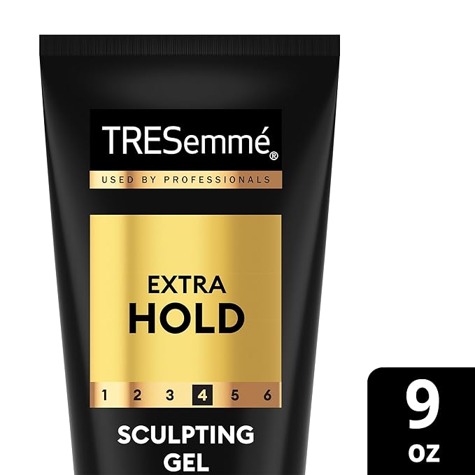 TRESemmé Hair Gel, Sculpting, Extra Hold, 3-Pack + Keratin Repair Instant Recovery Mask – Frizz Control, Professional Quality Styling Products, Alcohol-Free